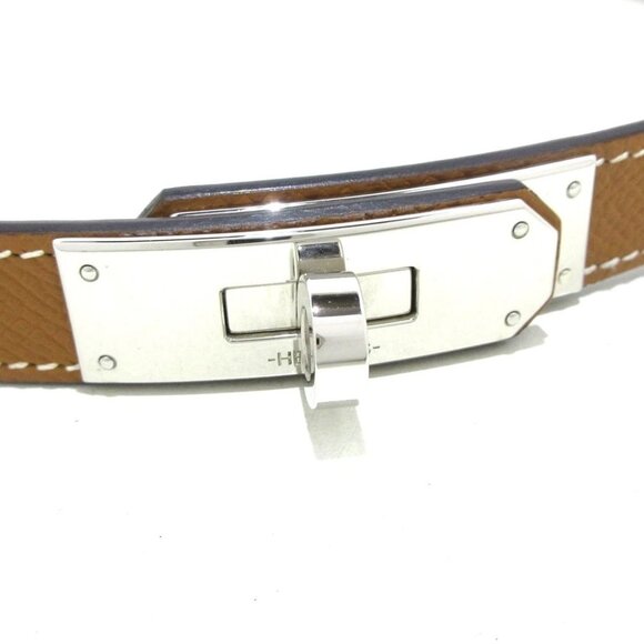 Auth HERMES Kelly - Gold Veau Epsom B Belt main image 5